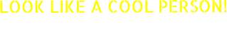 LOOK LIKE A COOL PERSON! By wearing anti-fashionable DECONTROL merchandise!